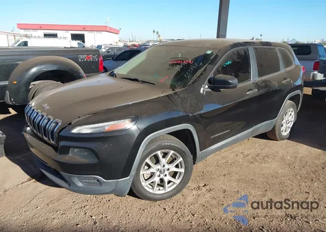 2015 Jeep Cherokee Sport from USA, damaged, VIN 1C4PJLAB2FW553784
